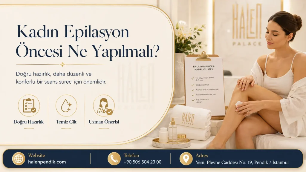 Kadın Epilasyon Öncesi Ne Yapılmalı? Randevu Öncesi Hazırlık Rehberi