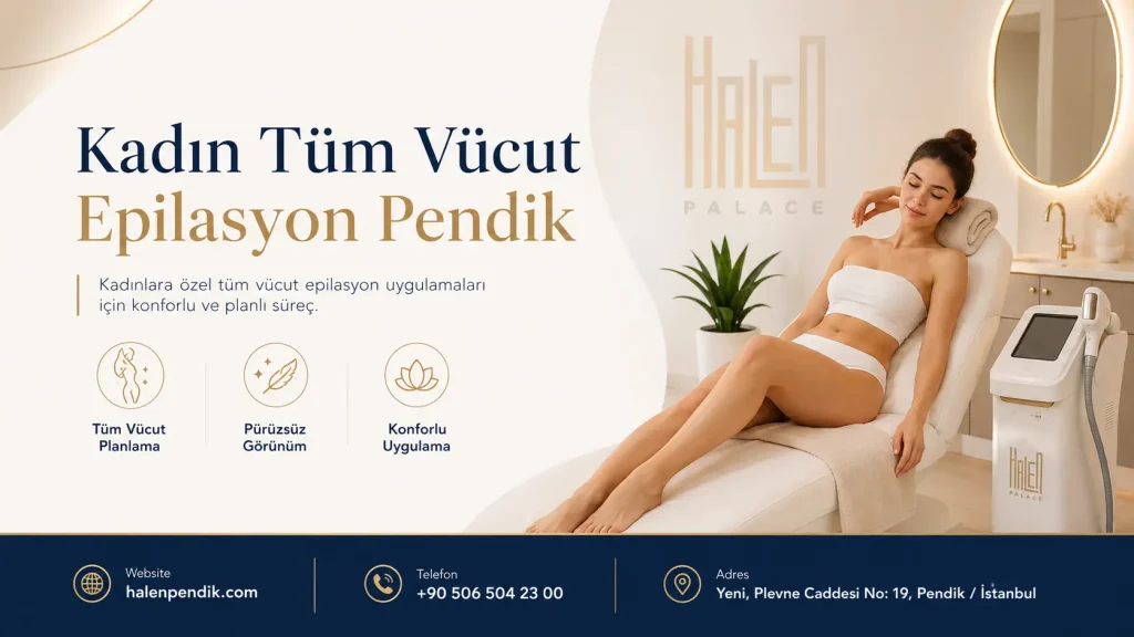 Kadın Tüm Vücut Epilasyon Pendik: Bölgeler ve Süreç Planlaması